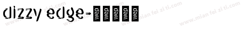 dizzy edge字体转换